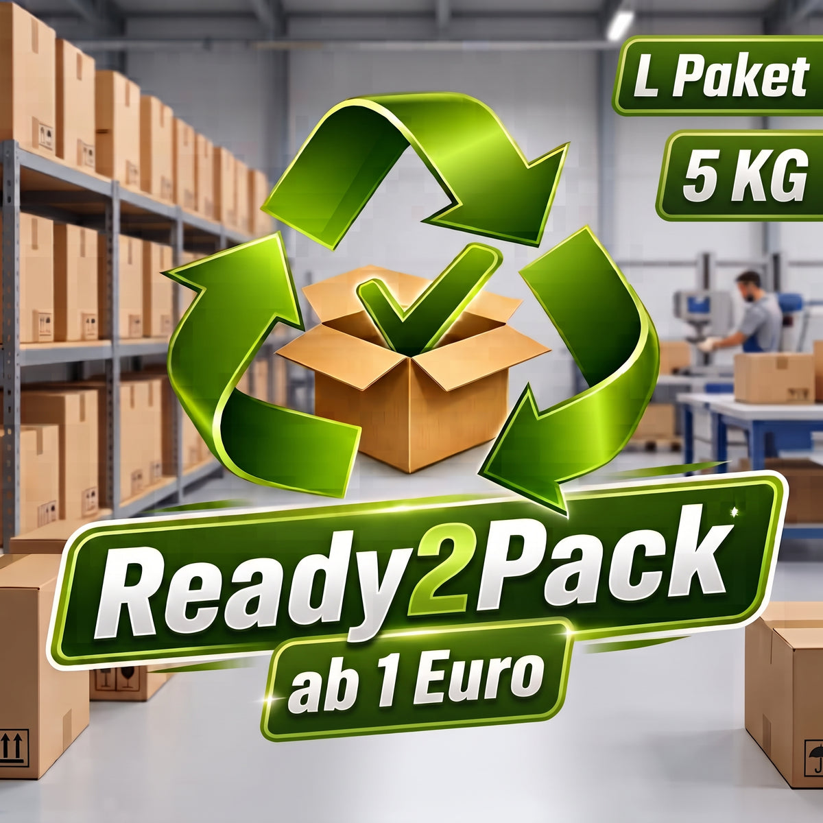 Ready2Pack Artikel im L-Format bis 10Kg (ab 1,00 €)