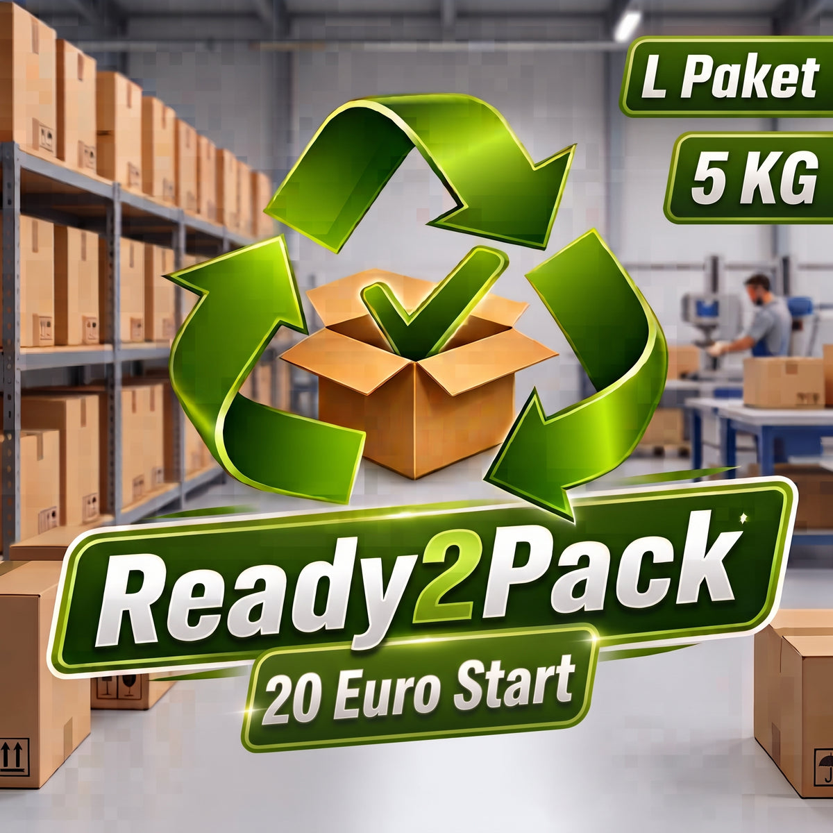 Ready2Pack Aufbewahrungskorb L-Format bis 5kg (ab 20,00 €)
