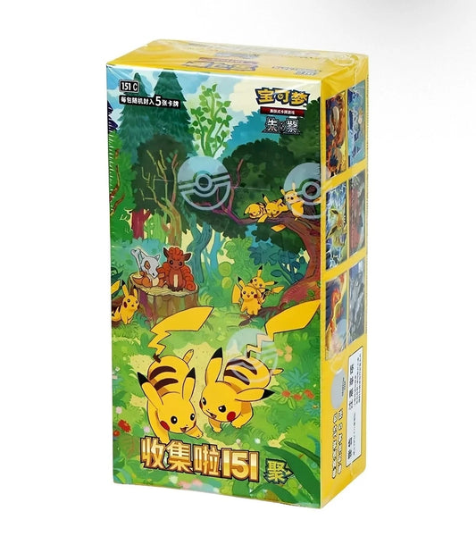 Pokémon TCG Collect 151: Shock / Surprise 15er Slim Booster Display (Chinesische Edition)